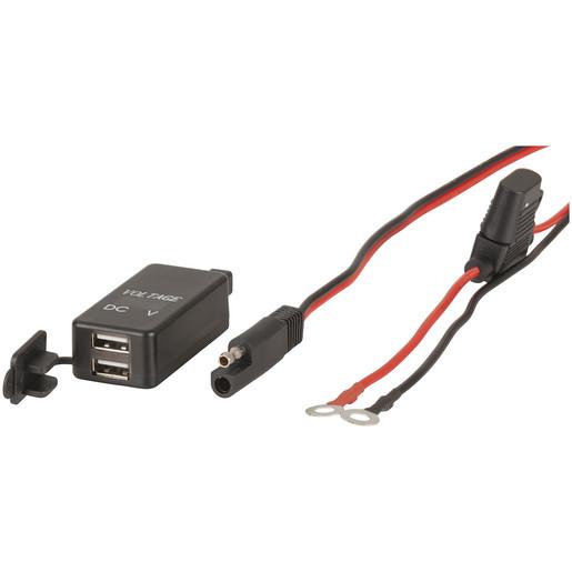 12/24VDC Dual USB Charger with Voltage Display - techexpress nz