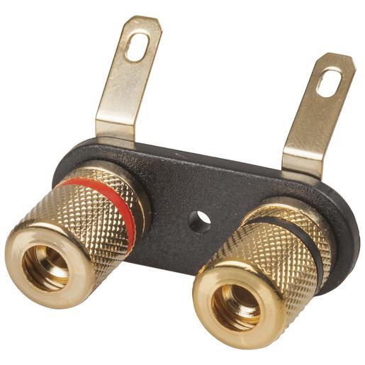 2 WAY Gold BANANA / SCREW TERMINALS - techexpress nz