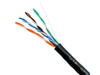 305M Cat5E Black UTP SOLID Cable Roll 100MHz, 24 AWGx4P, PVC Jacket Supplied in Pull Box - techexpress nz