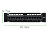 12 Port RJ45 Cat 5e Cat5 Wall Mount Data Network LAN Patch Panel - techexpress nz