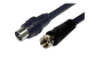 2 Meter UHF Screw F Type Male Plug to Male PAL RF Cable Cord 2M Television Lead - techexpress nz