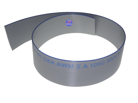 34 Way / 34 Core Flat Ribbon Cable for IDC Connectors 0.5 Meter cut to order - techexpress nz