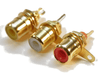 3 Piece combo Kit of 1x Yellow, 1x White, 1x Red Gold Panel RCA Phono Connectors - techexpress nz