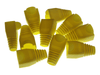 Yellow RJ45 network plug connector strain relief boot in bag of 10 pieces - techexpress nz
