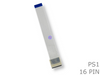 16 Pin PS1 Console CD ROM Laser Lens Extension Ribbon Cable - techexpress nz