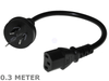 NZ 3 pin male wall plug to IEC Female socket POWER CORD cable lead - techexpress nz