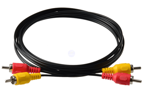 1.8 Meter 2x Male RCA to 2x Male RCA AV Audio Video Cable 1.8M Cord Lead - techexpress nz