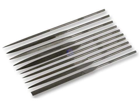 10 Piece Precision Mini Needle File Kit Set of 10 100mm x 2mm Files - techexpress nz