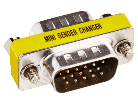 15 Pin Male to Male HD VGA Gender changer connector adapter - techexpress nz