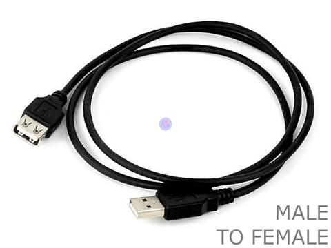 1 Meter USB 2.0 Male to Female extension cable cord 1M Type A lead - techexpress nz