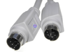 2 Meter PS/2 6 Pin mini-DIN Male to Male cable 2M cord Beige Keyboard Mouse lead - techexpress nz