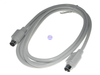 2 Meter PS/2 6 Pin mini-DIN Male to Male cable 2M cord Beige Keyboard Mouse lead - techexpress nz