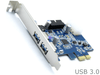 2 Port USB 3.0 PCI-E PCI Express computer expansion upgrade card - techexpress nz