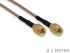 300mm Straight Male SMA to Straight Male SMA RG316 50 Ohm Coaxial RF Cable - techexpress nz