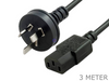 4 Meter 3 Pin Male wall plug to IEC Female Socket Power Cord Cable 4M lead