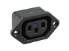 3 Pin IEC C14 Panel Mount AC Power Plug Female Socket Inlet Connector - techexpress nz