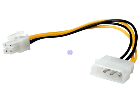 4 Pin Molex to P4 ATX 12V Internal Motherboard CPU Power Adapter Cable - techexpress nz