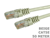 50 Meter Cat5e Beige LAN Network Patch Cable Cord 50 M Lead 50M - techexpress nz