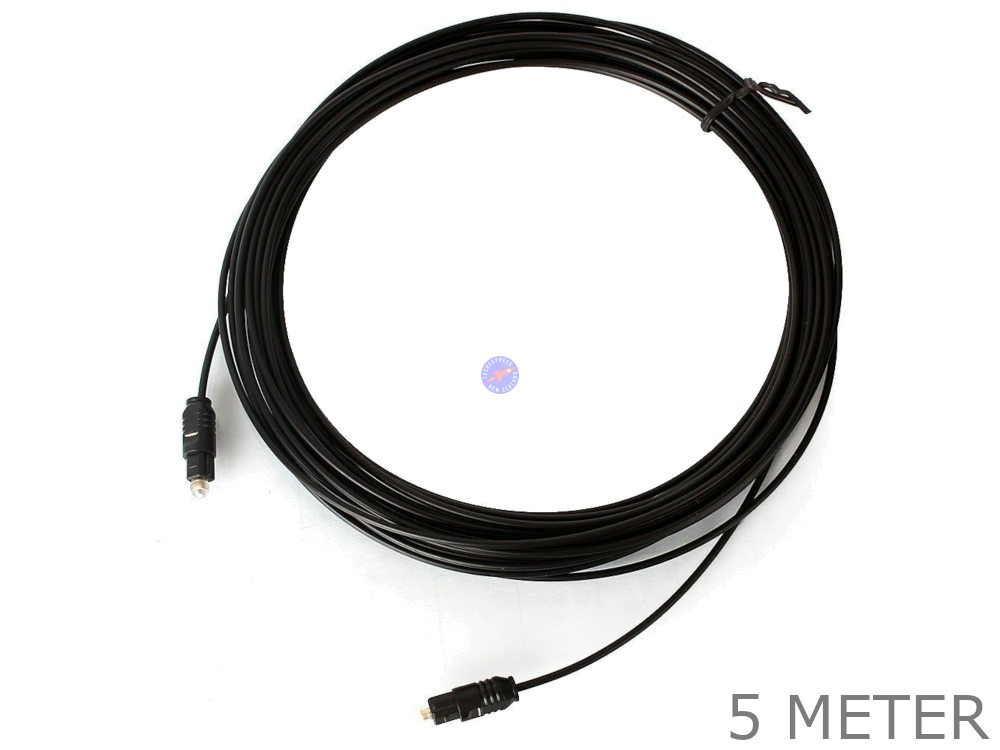 5 Meter TOSLINK SPDIF FIBRE OPTIC OPTICAL STEREO AUDIO SOUND CABLE CORD 5M LEAD - techexpress nz