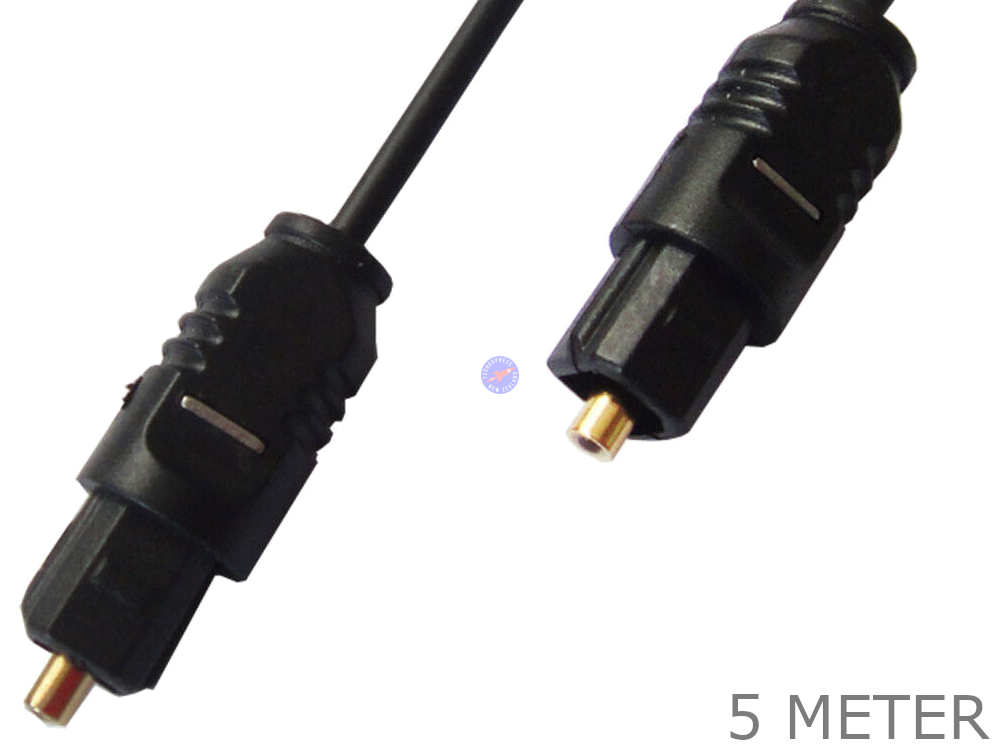 5 Meter TOSLINK SPDIF FIBRE OPTIC OPTICAL STEREO AUDIO SOUND CABLE CORD 5M LEAD - techexpress nz