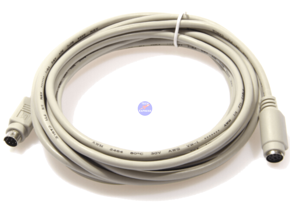 2m 6 Pin Mini-Din PS/2 Male to Female Keyboard Mouse Extension Cable ...