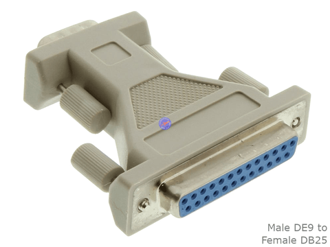 9 Pin DB9 Male Plug to 25 Pin DB25 Female Socket Serial Port Connector Adapter - techexpress nz