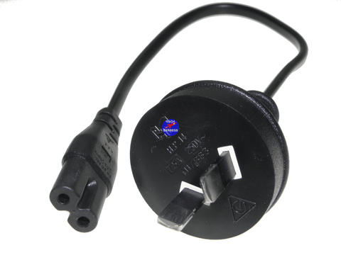 .3 Meter Figure 8 2 Pin Power Cable Cord .3M Lead - techexpress nz