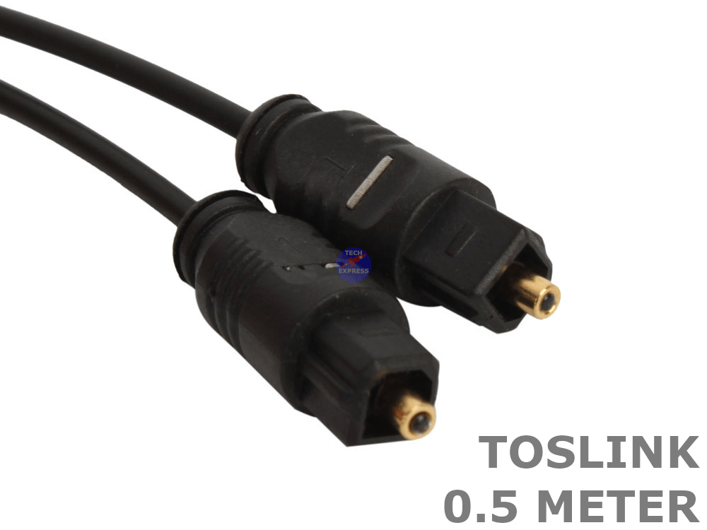 0.5 Meter Toslink SPDIF fibre optic optical stereo audio cable cord .5M lead - techexpress nz
