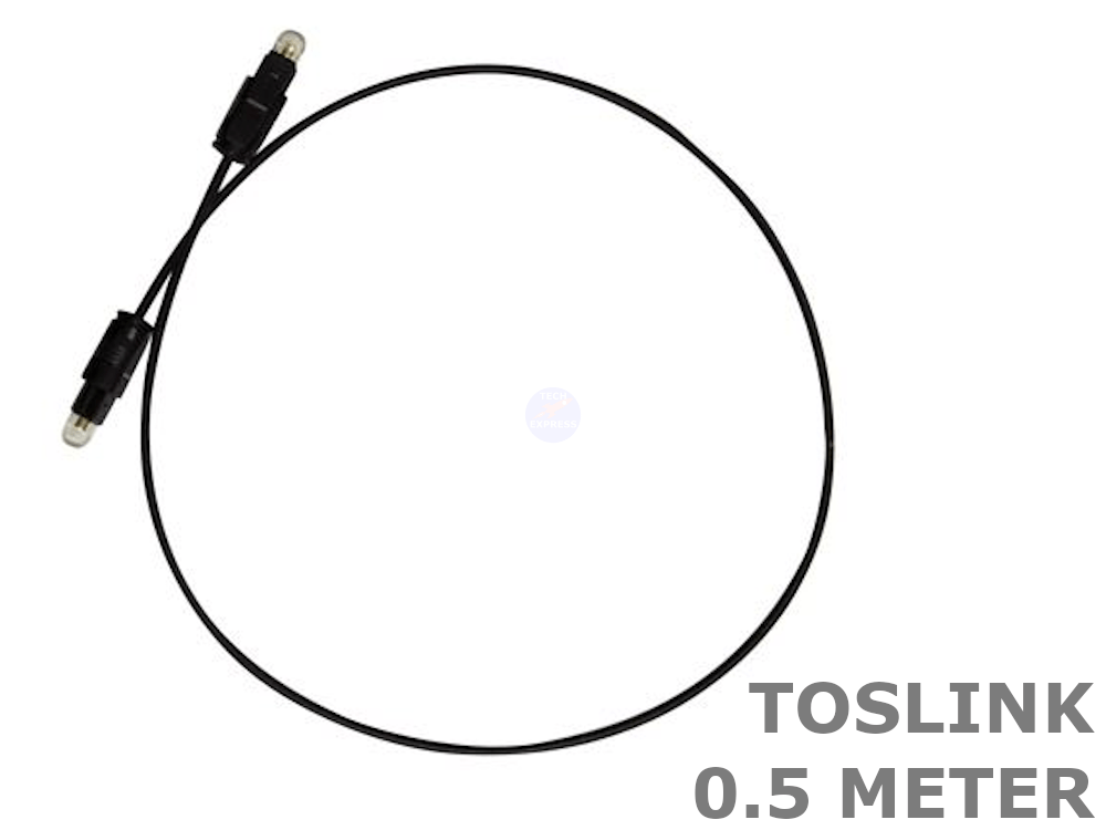 0.5 Meter Toslink SPDIF fibre optic optical stereo audio cable cord .5M lead - techexpress nz