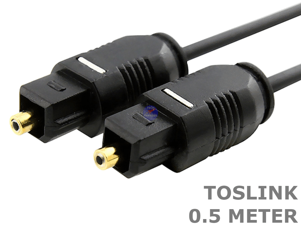 0.5 Meter Toslink SPDIF fibre optic optical stereo audio cable cord .5M lead - techexpress nz
