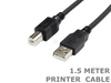 1.5 Meter USB 2.0 Printer Cable Type A Male to B Male Plug 1.5M Cord Lead - techexpress nz