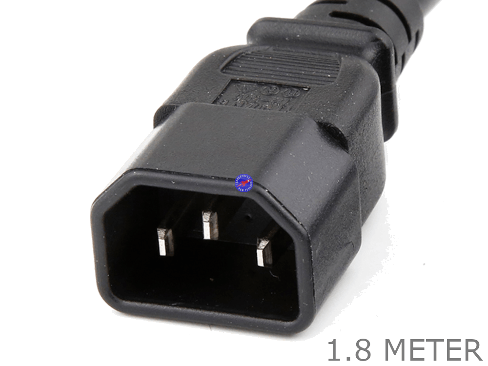 1.8 Meter 3 Pin IEC Male to Female Computer Power Extension Cable Cord Lead 1.8M - techexpress nz