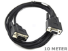 10 Meter 9 Pin DB9 D9 Male to Female RS232 Serial Extension Cable cord 10M - techexpress nz