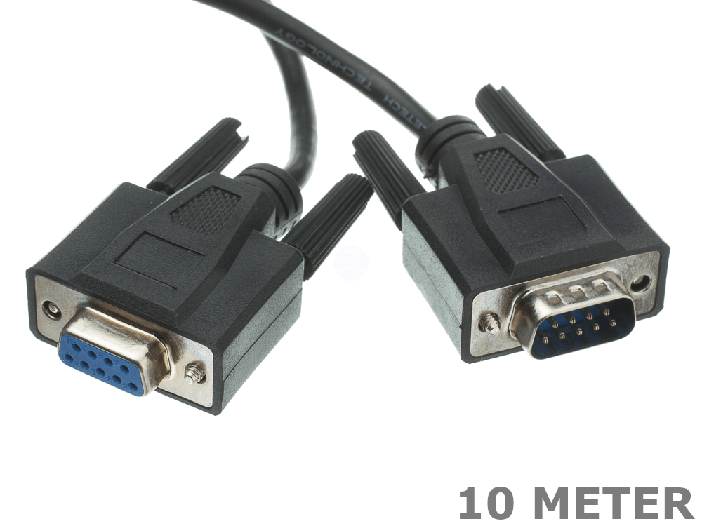 10m 9 Pin DB9 D9 Male to Female RS232 Serial Extension Cable ...
