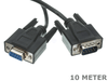 10 Meter 9 Pin DB9 D9 Male to Female RS232 Serial Extension Cable cord 10M - techexpress nz