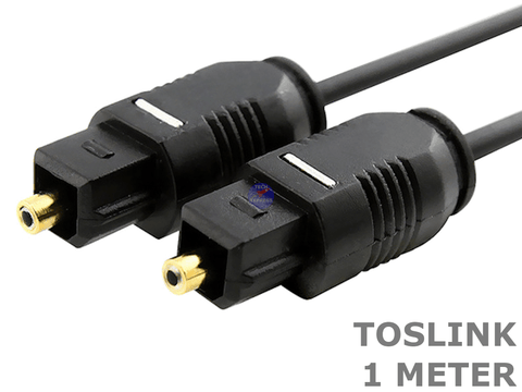 1 Meter Toslink SPDIF fibre optic optical stereo audio sound cable cord 1M lead - techexpress nz