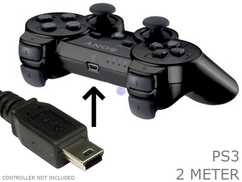 PS3 Wireless Controller USB Charge Cable PlayStation 3 Controller charger cord - techexpress nz