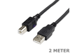 2 Meter USB 2.0 Printer Cable Type A Male to B Male Plug 2M Cord Lead - techexpress nz