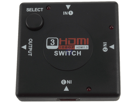 3 Port DVD TV PS4 Xbox NES Mini HDMI Switch Hub Splitter 1080P - techexpress nz