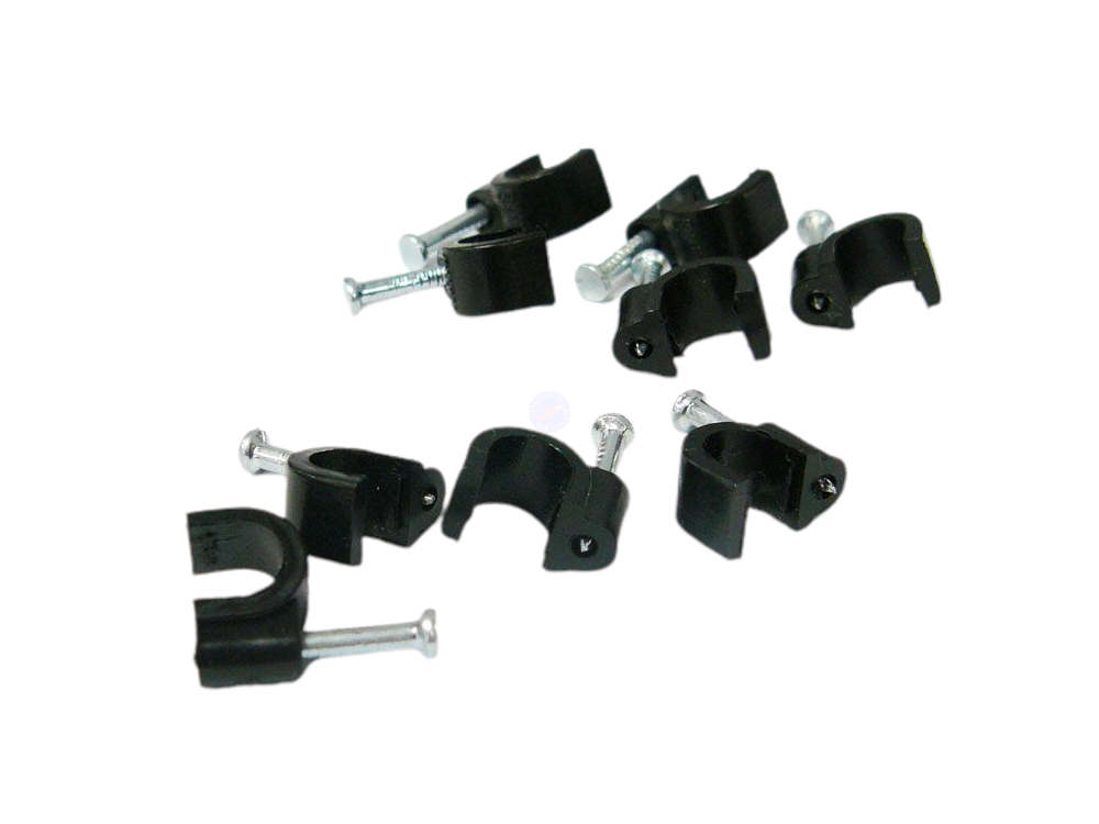 4mm black online cable clips