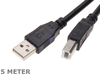 5 Meter USB 2 Printer Cable A to B cord 5M long type A-B lead - techexpress nz