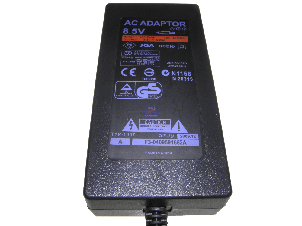Power Supply Adapter AC PSU AND Cable for Sony PlayStation 2 PS2 Game ...
