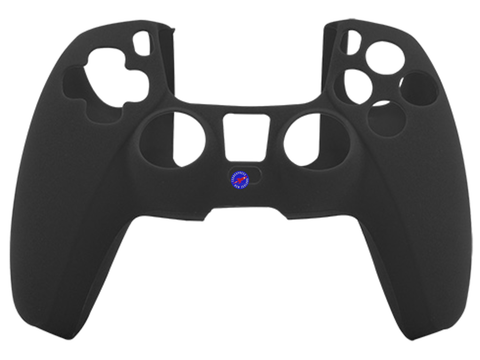 Black Anti-Slip Silicone Rubber PS5 Controller Protective Sleeve Grip Cover - techexpress nz