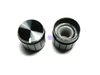 Black Rotary Control Knob For 6mm Knurled Shaft Potentiometer D Shaft - techexpress nz