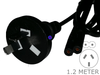 1.2 Meter 2 Pin Figure 8 Power Cable Cord 1.2M Lead - techexpress nz