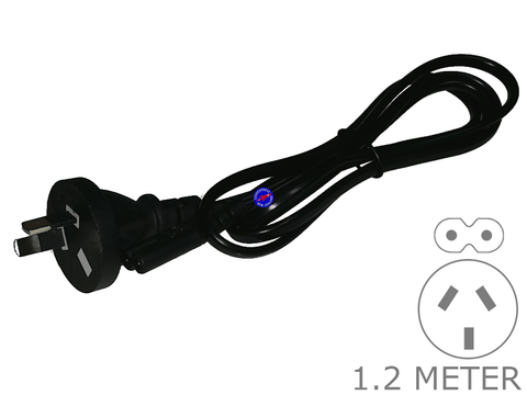 1.2 Meter 2 Pin Figure 8 Power Cable Cord 1.2M Lead - techexpress nz
