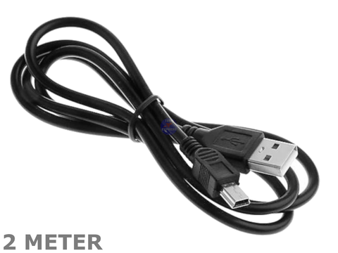 2 Meter USB 2.0 5 Pin Type Mini B Cable 2M Cord - techexpress nz