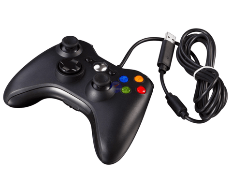 Wired Controller for Xbox 360 Game Console and Windows PC Black - techexpress nz