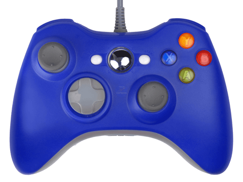 Wired Controller for Xbox 360 Game Console and Windows PC Blue - techexpress nz
