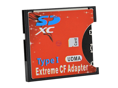 Compact Flash CF Card Type I to SD / SDHC / SDXC Memory Card Adaptor Converter - techexpress nz